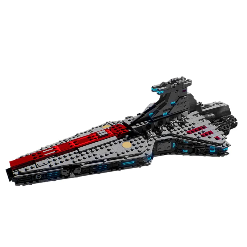 

MOC Star Series Venator Class Republic Attack Cruiser Spaceship Model Building Blocks DIY Bricks Kids Xmas Birthday Gifts