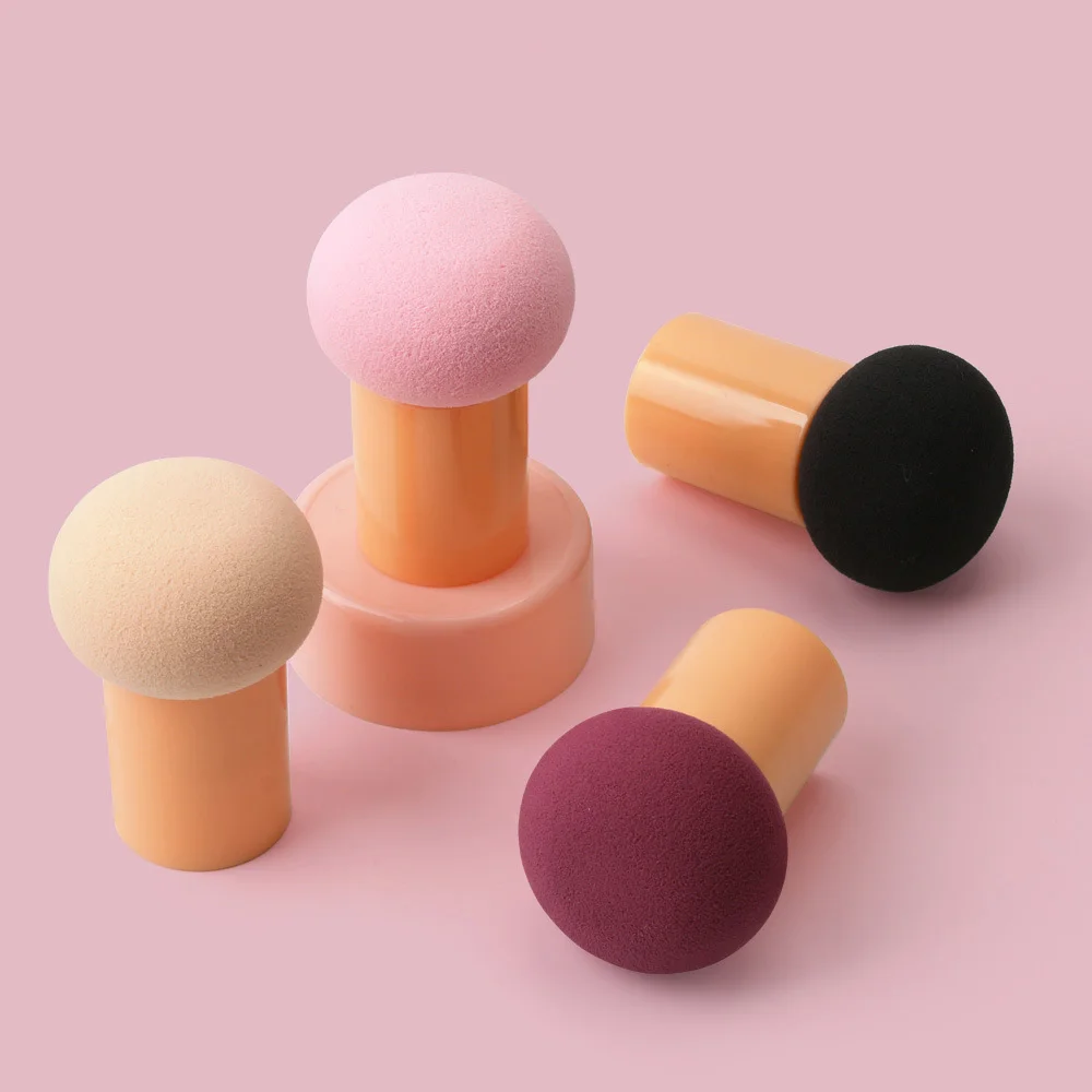 

Non-latex Makeup Sponge Mushroom Head Powder Liquid Foundation Puff Dry & Wet Multi- function Cosmetic Tool Tamp Storage Box