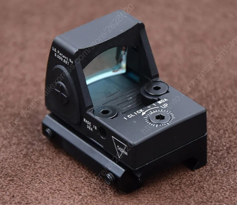 Reflex Mini Trijicon RMR Style 1x Красная точка прицел для Вивера Пикатинни Крепление база