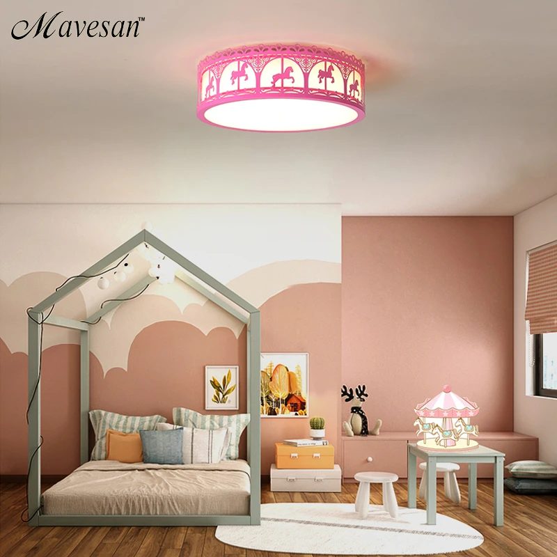 Новое поступление розовые/синие цветные потолочные светодиодные светильники в