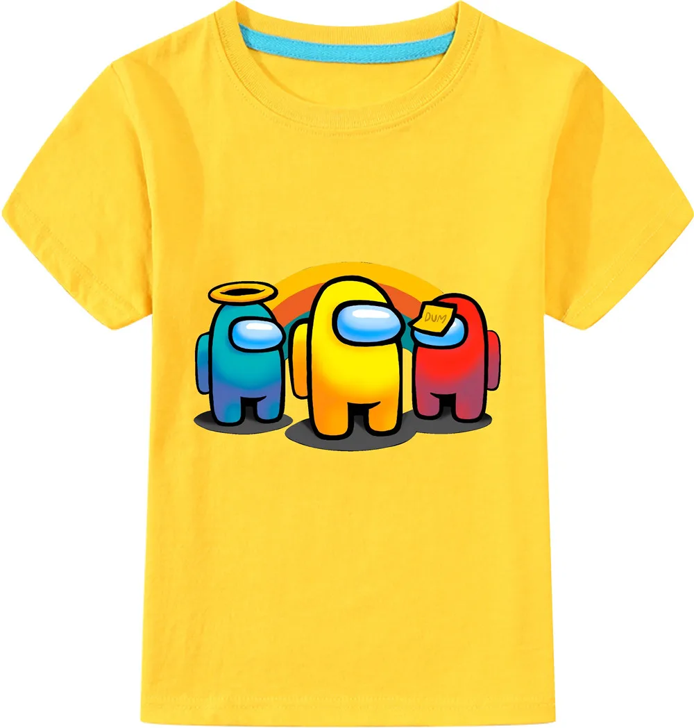 

Camiseta Among Us boy t-shirt Cotton Summer cute tops clothes for teen girls vetement garcon ropa para nias de 8 a 12 aos