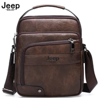 jeep buluo men leather bags new high quality fashion business crossbody shoulder bag for man large capacity male messenger bags