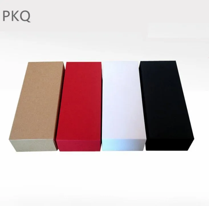 10 шт. черная крафт бумажная коробка белая для упаковки одежды пустой подарок