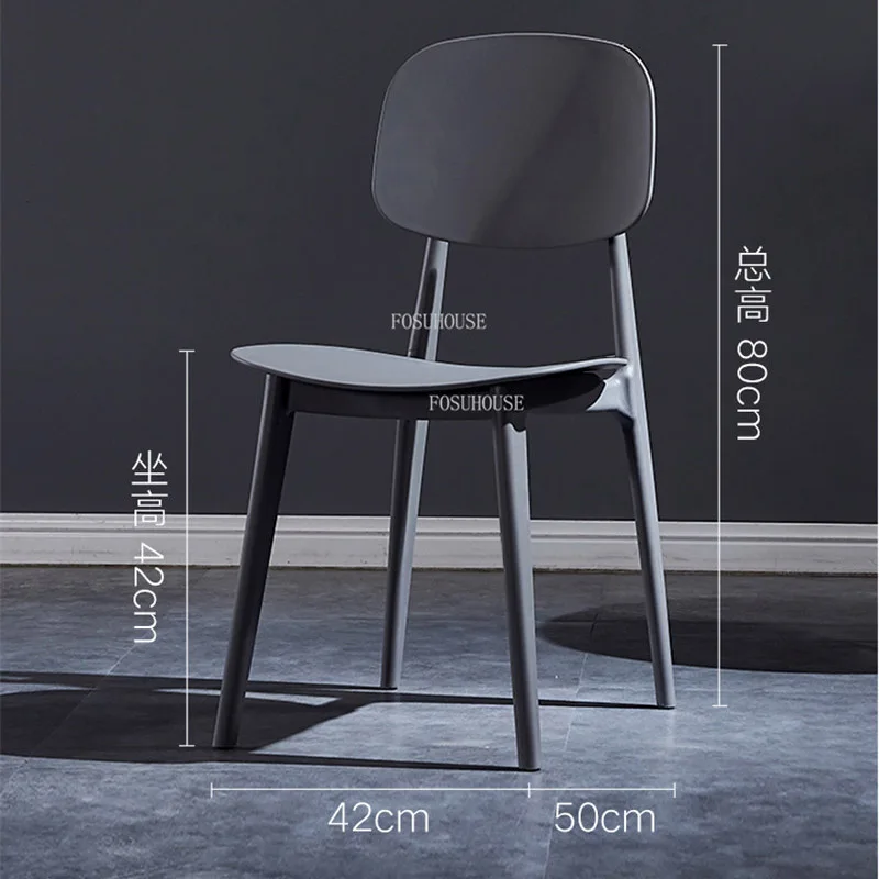 

Nordic Dining Chair for Kitchen Ins Chair Backrest Chair Plastic Creative Hollow Dining Chairs Modern Minimalist Home Furniture