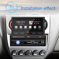 Car Radio MP5 Touch Screen IOS Android 8.1 Bluetooth APP 1din Rear View Camera Mirror Link GPS WIFI HD Folded 7”