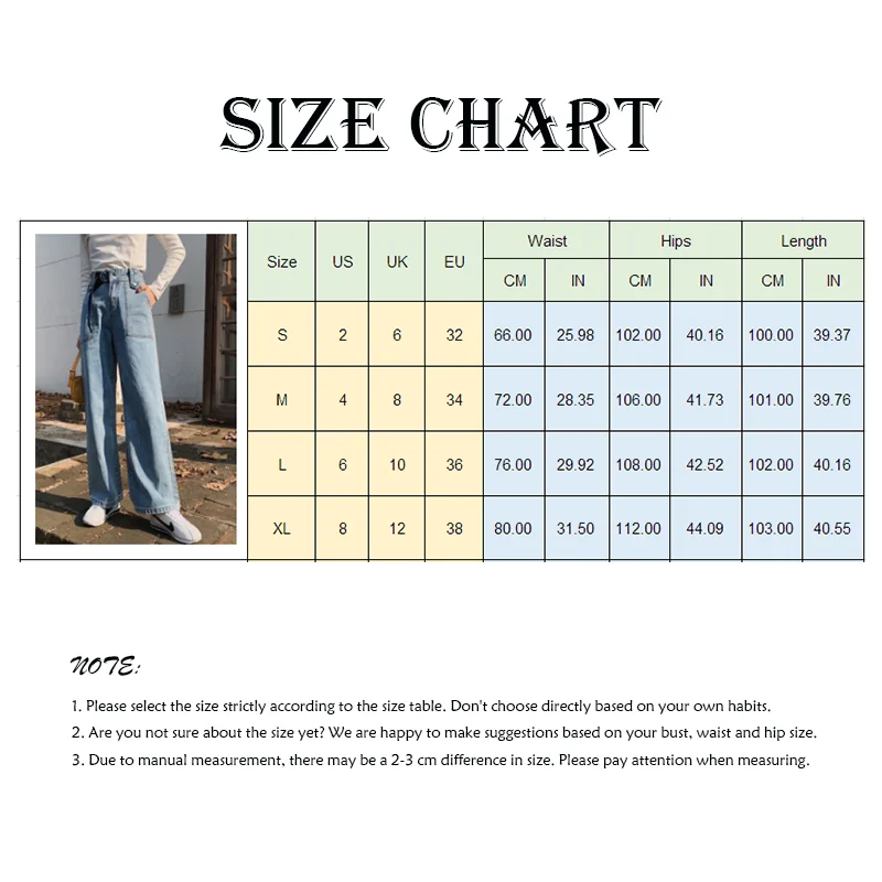 

Womens Wide Leg Pants Straight Loose Boyfriend Jeans Korean Style High Waist Casual Adjustable Waist Belt Design Female Trousers