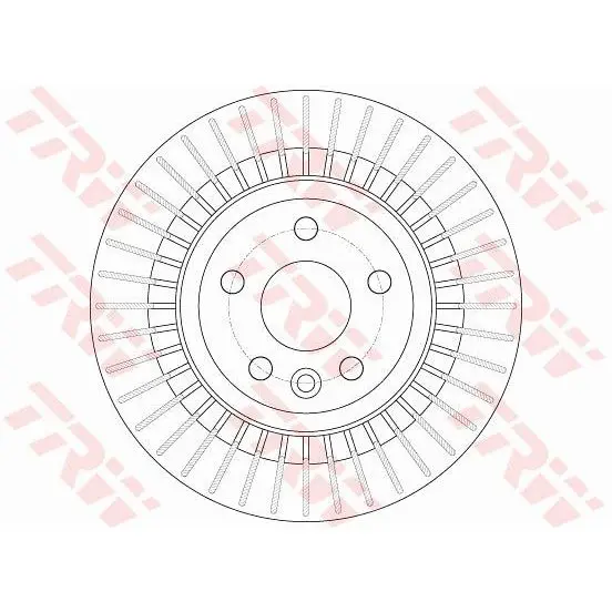 Диск тормозной задний Volvo XC60 2.0/3.0/3.2/2.0D/2.4D 08 TRW DF|Тормозной цилиндр| |