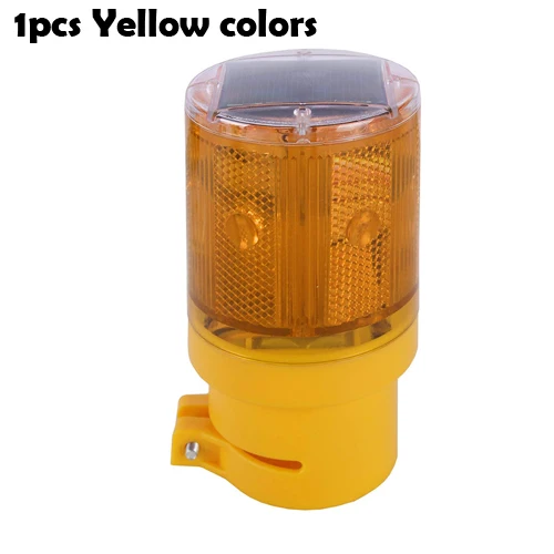 1pcs yellow color Предупреждение ющий светильник светодиодный сигнальный Маяк аварийный сигнал энергетическая лампа на солнечных батареях Светофорная башня Стробоскоп красный желтый аварийный светильник - Испускаемый цвет: 1pcs yellow color