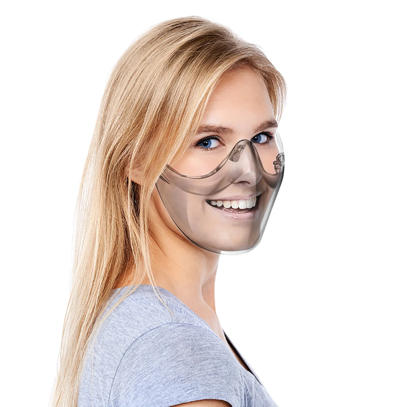 5 шт. многоразовый уход за кожей лица маска прозрачный черный прочный Хэллоуин