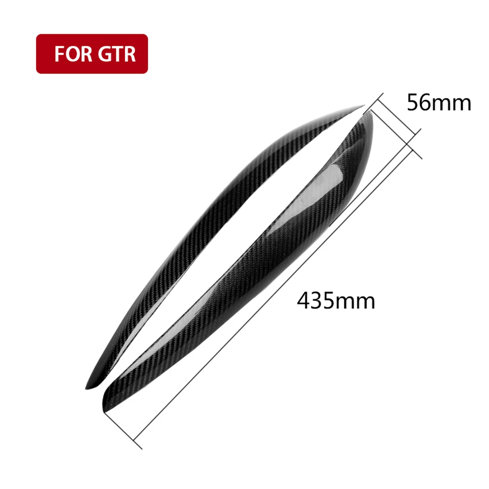 

1 Pair Car Headlights Eyebrow Eyelids Chrome Protective Cover for Nissan Skyline GT-R T R34 1999-2002 Automobile Styling