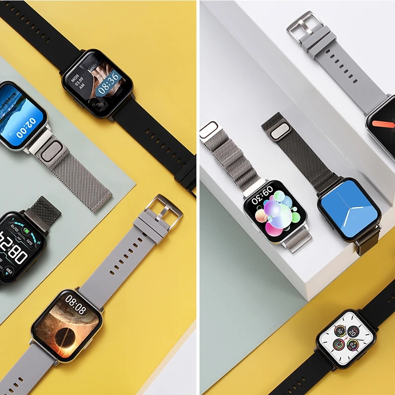 

2021 New Smart Watch Bluetooth Connection Full Touch Ip67 Waterproof Men'S Bracelet Business Fashion Heart Rate Monitoring Women