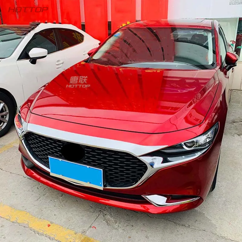 ABS Серебряная накладка на капот автомобиля передняя крышка для Mazda 3 Axela 2020 |