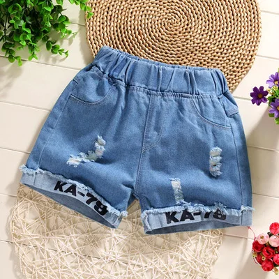 От 5 до 15 лет детские джинсовые шорты летние модные хлопковые с рисунком для