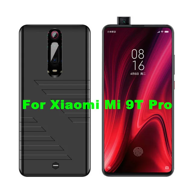 Black for Mi 9T Pro Портативное зарядное устройство 6800 мАч чехол для банка питания для Xiaomi Mi 9T Pro резервный аккумулятор для зарядки аккумулятора чехол для Xiaomi Mi 9T - Цвет: Black for Mi 9T Pro