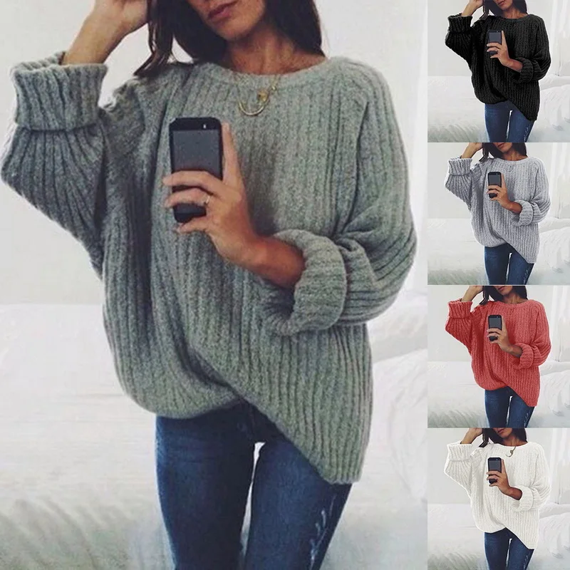 CALOFE 2019 Осенний женский свитер зимний корейский пуловер ярких цветов с длинным