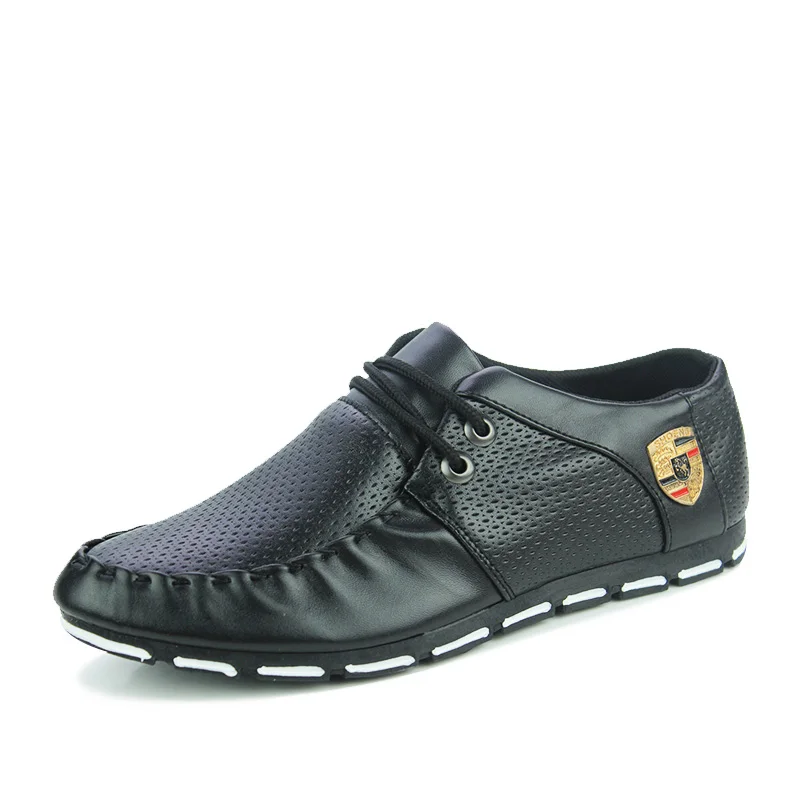 

Summer Korean men's PU casual shoes 2019 new high quality classic wild fashion breathable men's driving flat casual shoes 241