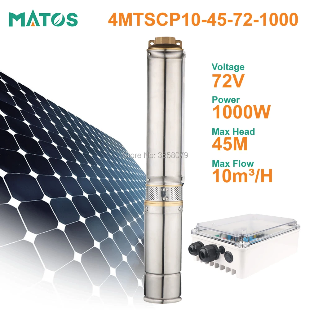 

stainless steel 72v dc brushless deep well centrifugal solar submersible irrigation water pump machine with plastic impeller