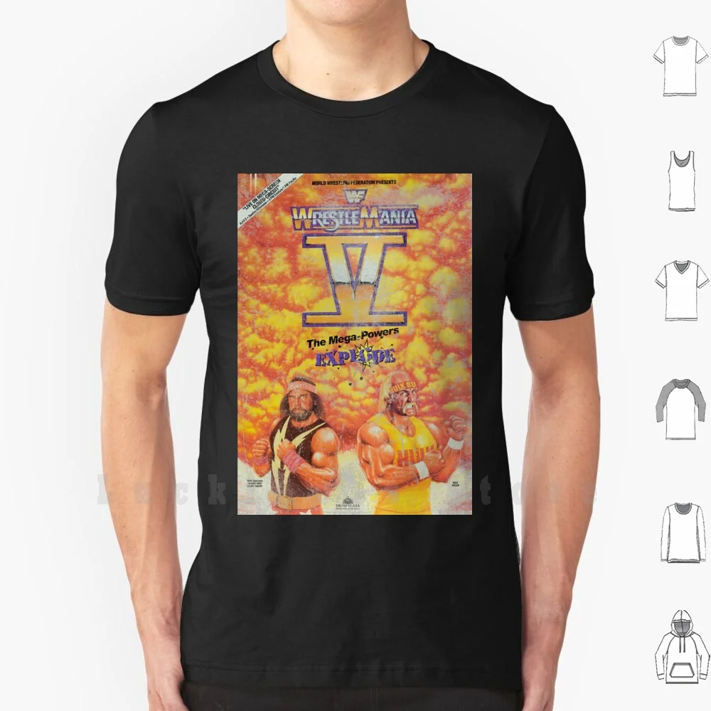 

Mega Powers Explode T Shirt Print For Men Cotton New Cool Tee Wrestling Wrestler Wwf 80s 1980s Retro Vintage Powers