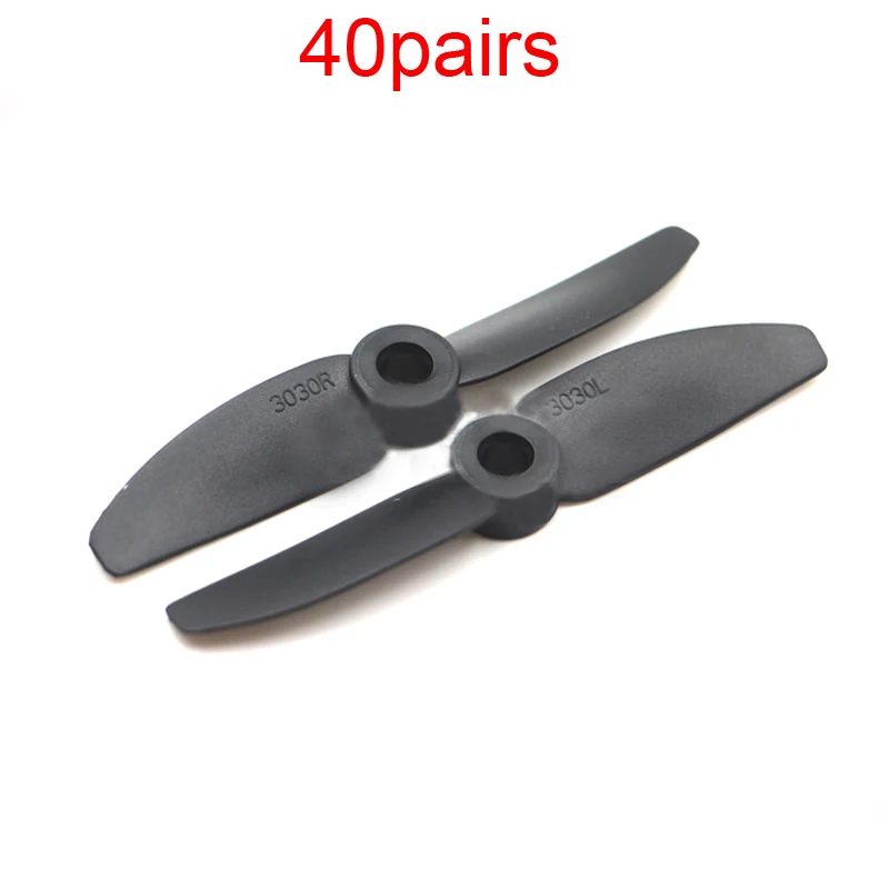 

40Pairs 3030 Violent Propeller 3 Inch 2-blades Paddle CW CCW R L Props for RC 130 Mini FPV Drone Quadcopter Spare Parts