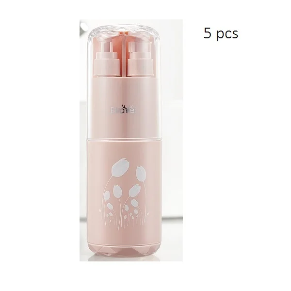 5pcs Pink Дорожные чистые наборы, набор для мытья на открытом воздухе, портативный набор для мытья 5 шт., 8 шт., набор для мытья зубной щетки, стакан для зеркального полотенца, лосьон, отдельные коробки, гребень - Цвет: 5pcs Pink