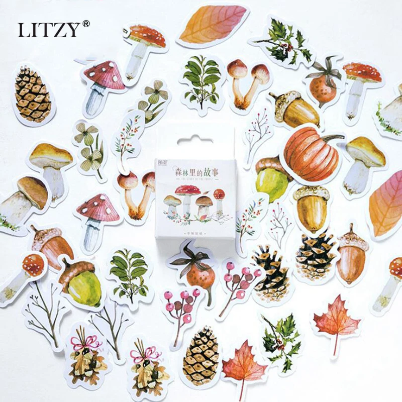 Планировщик осени 2020 стикер для дневника с лесом 46 шт./кор. каваи наклейки