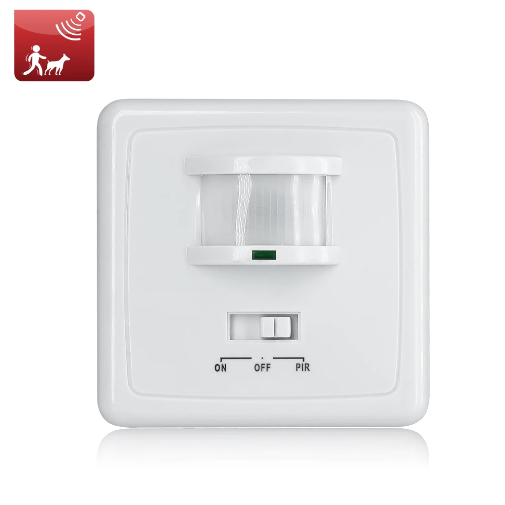 

High Quality 220V Wall Mounted Pir infrared Motion Sensor LED Light Switch MAX 600w Load+9m Max Distance