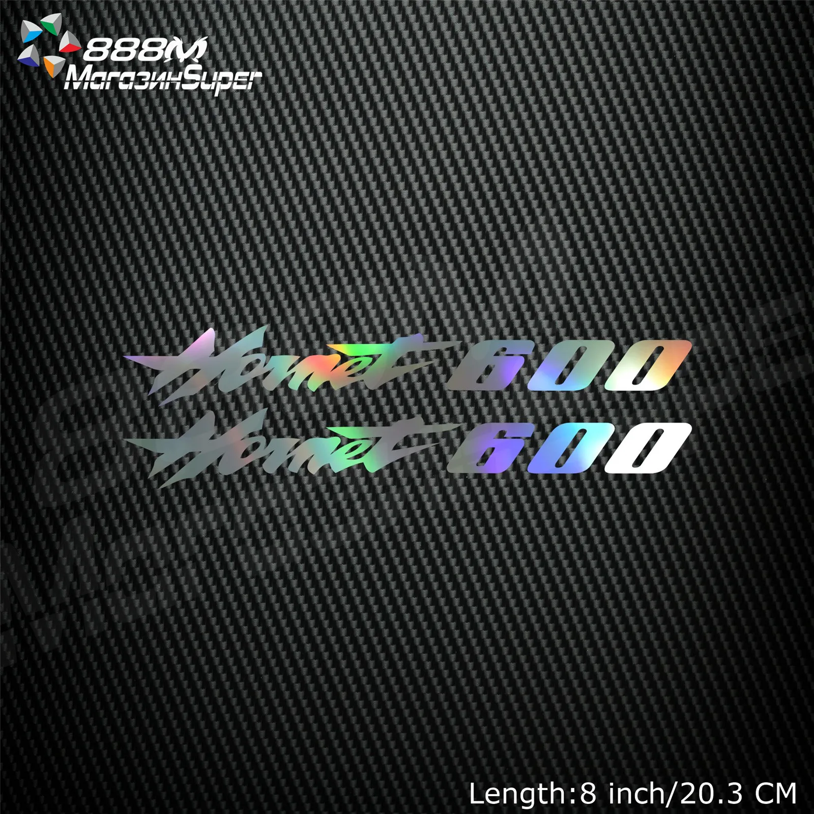 

1Pair Motorcycle Reflective Laser Helmet Tank Pad Decoration Sticker Motorbike Decals For Honda Hornet 600 Hornet600