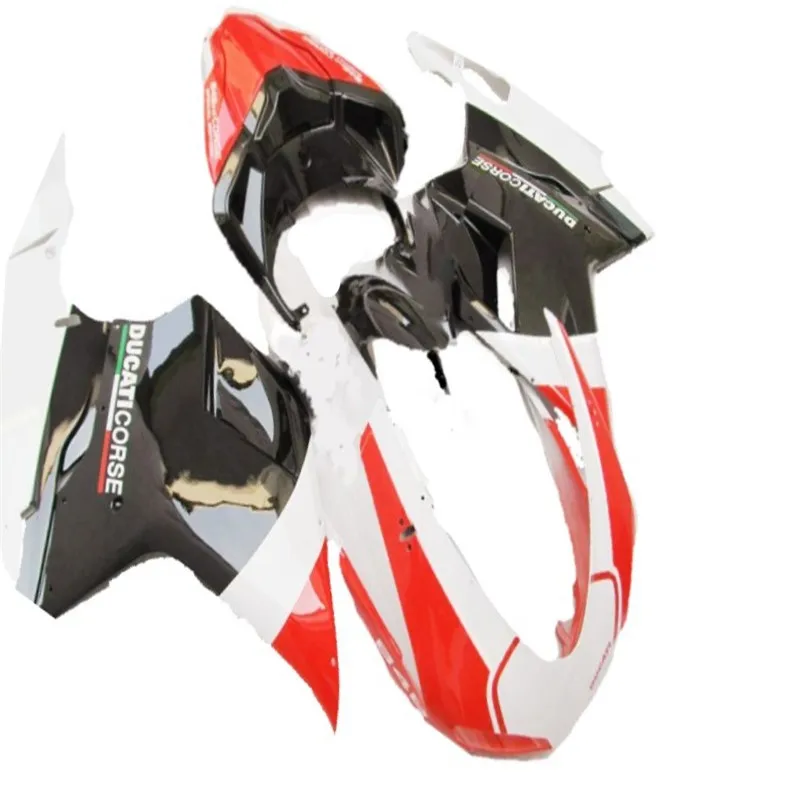 Aftermarket части тела обтекатель комплект для Ducati 848 1098 07 08 09 10 11 красные белые