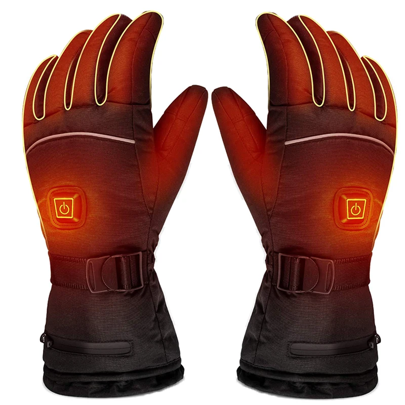 

ZYNNEVA Outdoor Warm Heating Gloves Electric Heated Skiing Glove Winter Snowboard Men Women Waterproof Cotton Hand Warmer S215G
