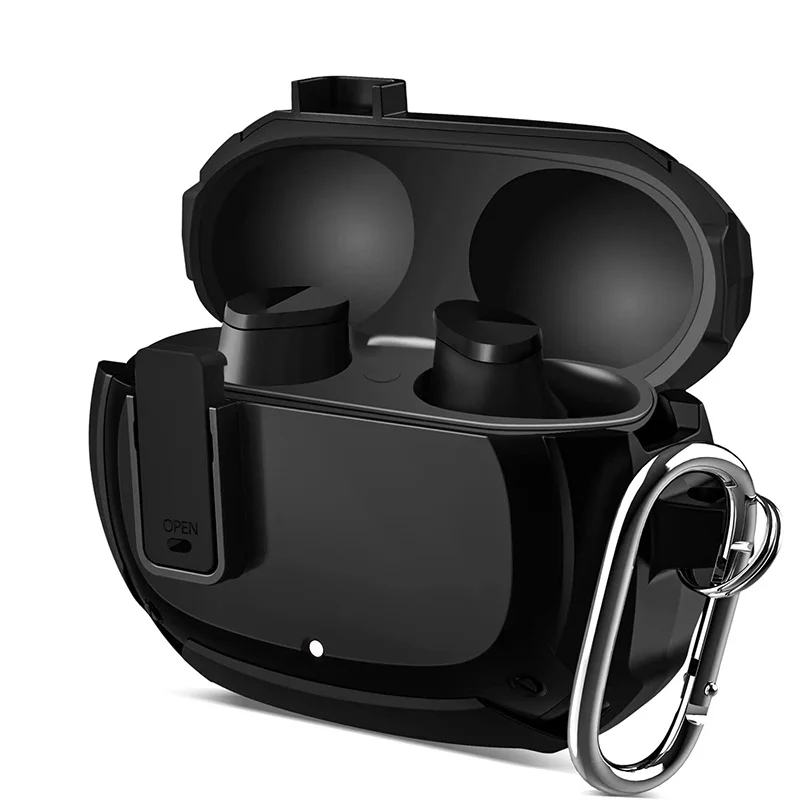 

Armor Switch Earphone Case For Beats Studio Buds Outdoor Sport Anti-Fall Wireless Bluetooth Earphone Case Cover With Keychain