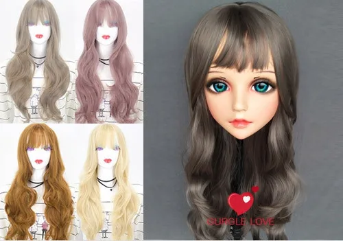 

(DM-WIG14) каучуковая японская аниме кигуруми косплей маска Лолита кроссдресс парик 70 см