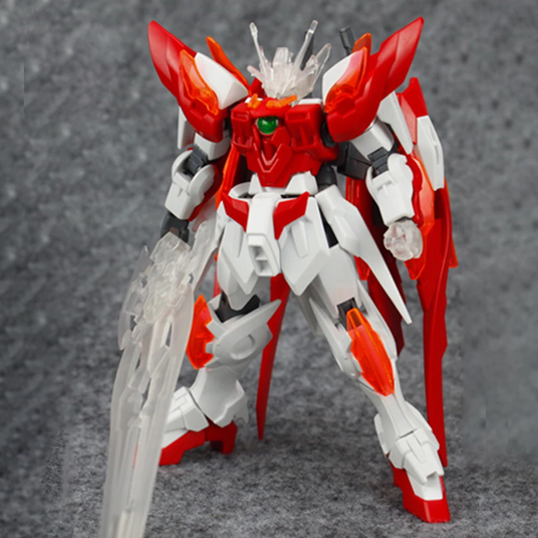 Горячий Ян большой меч с крылом эффект для HG 1/144 BF HGBF крыло Гандам Zero Honoo-оранжевый/красный