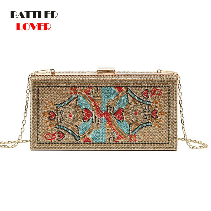 

New Crystal Money USD Bags Dollar Design Luxury Diamond Evening Bags Party Purse Clutch Flaps Wedding Dinner Purses and Handbags