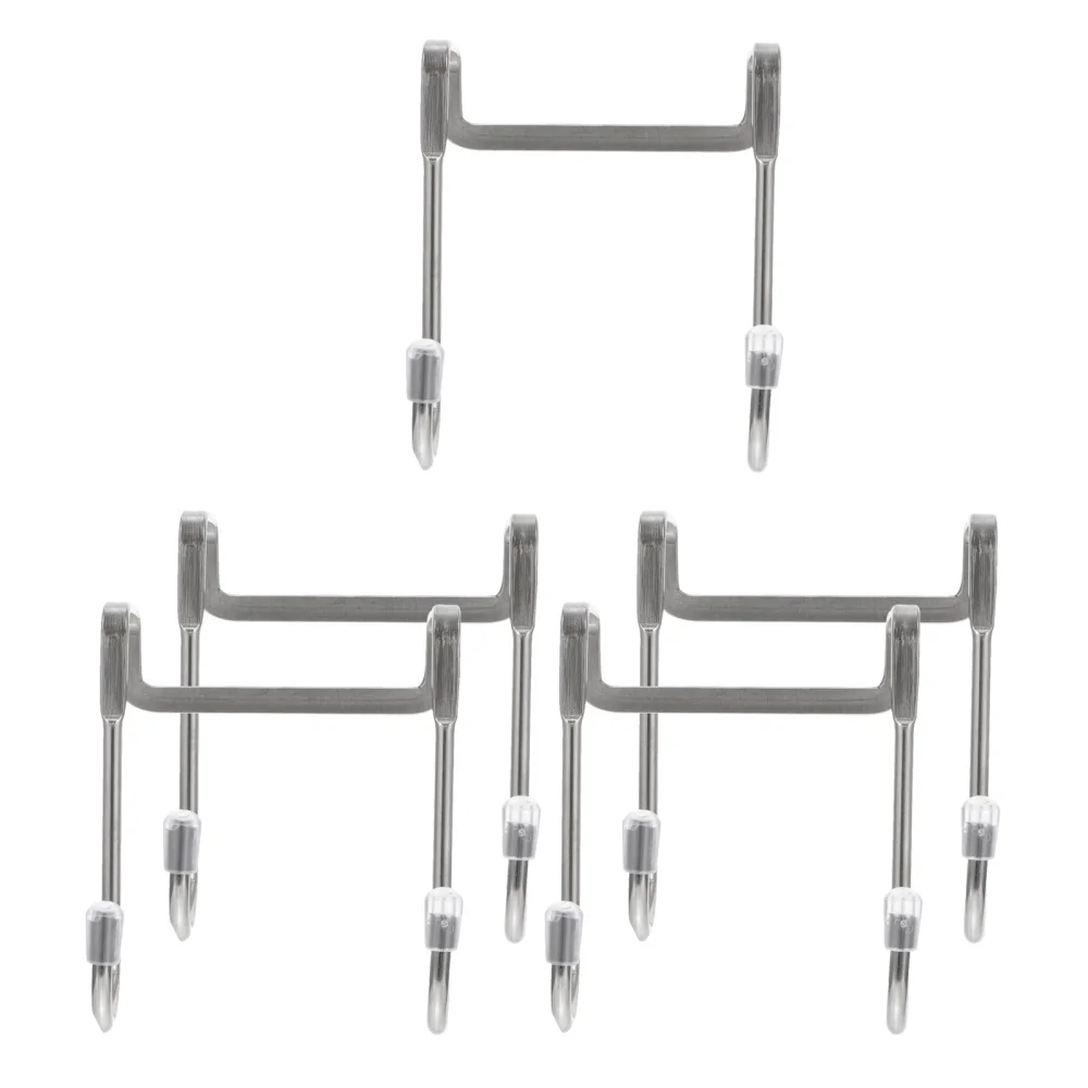 

5pcs Clothes Hanger Hooks Door Back Hook Racks Punch-free Door Back Hooks