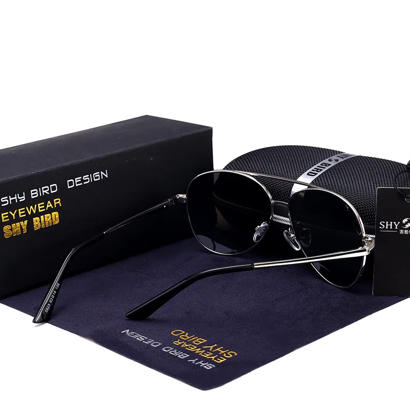

Fashion Aluminum pilot Sunglasses Polarized Sun glasses Men And Women Mirror Photochromic Lens Anti-glare Driving Eyewear