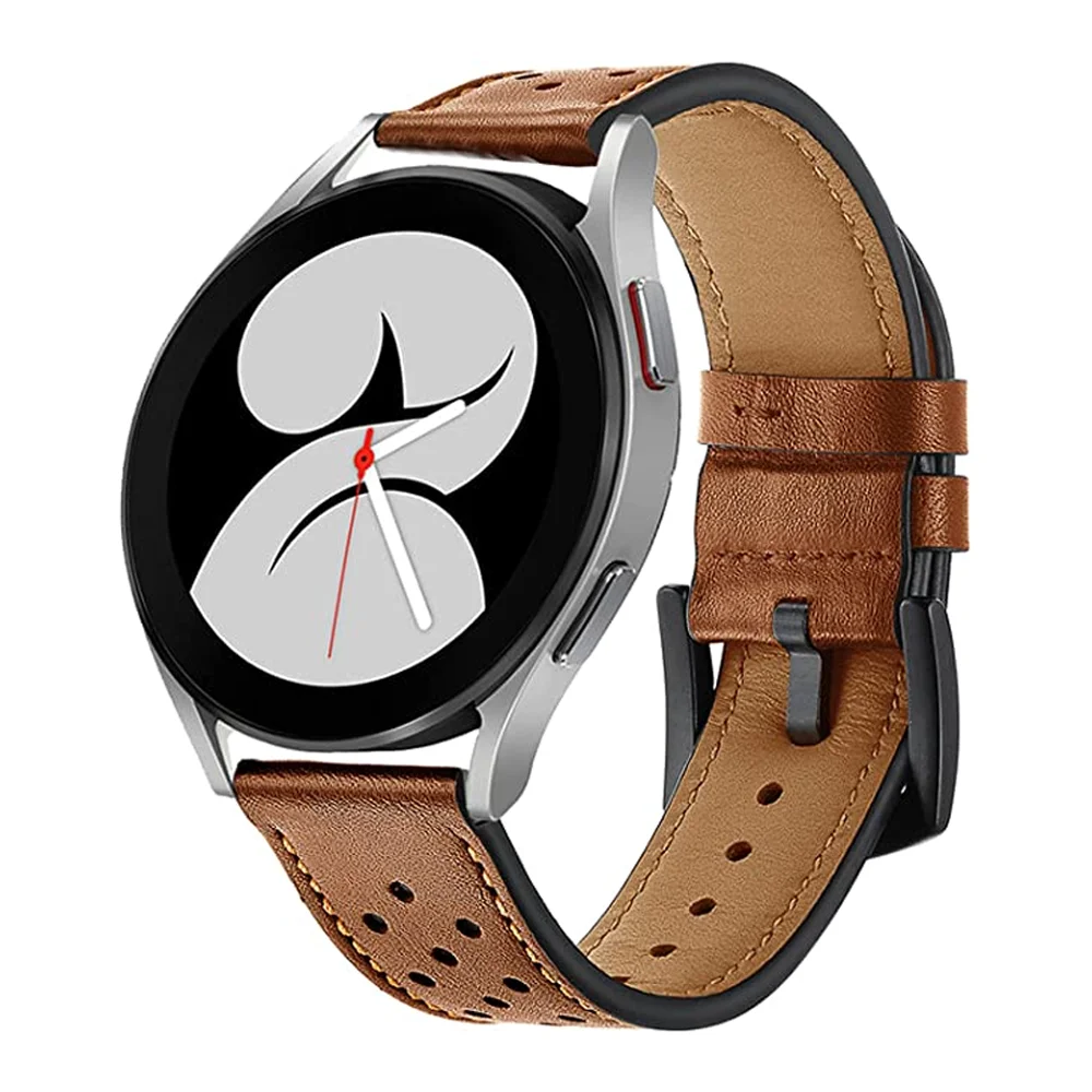 

Ремешок из натуральной кожи для часов Samsung Galaxy Watch 4 46 мм/42 мм/Active Gear S3 frontier/S2/Sport Huawei Watch GT2/pro/2e, 20/22 мм