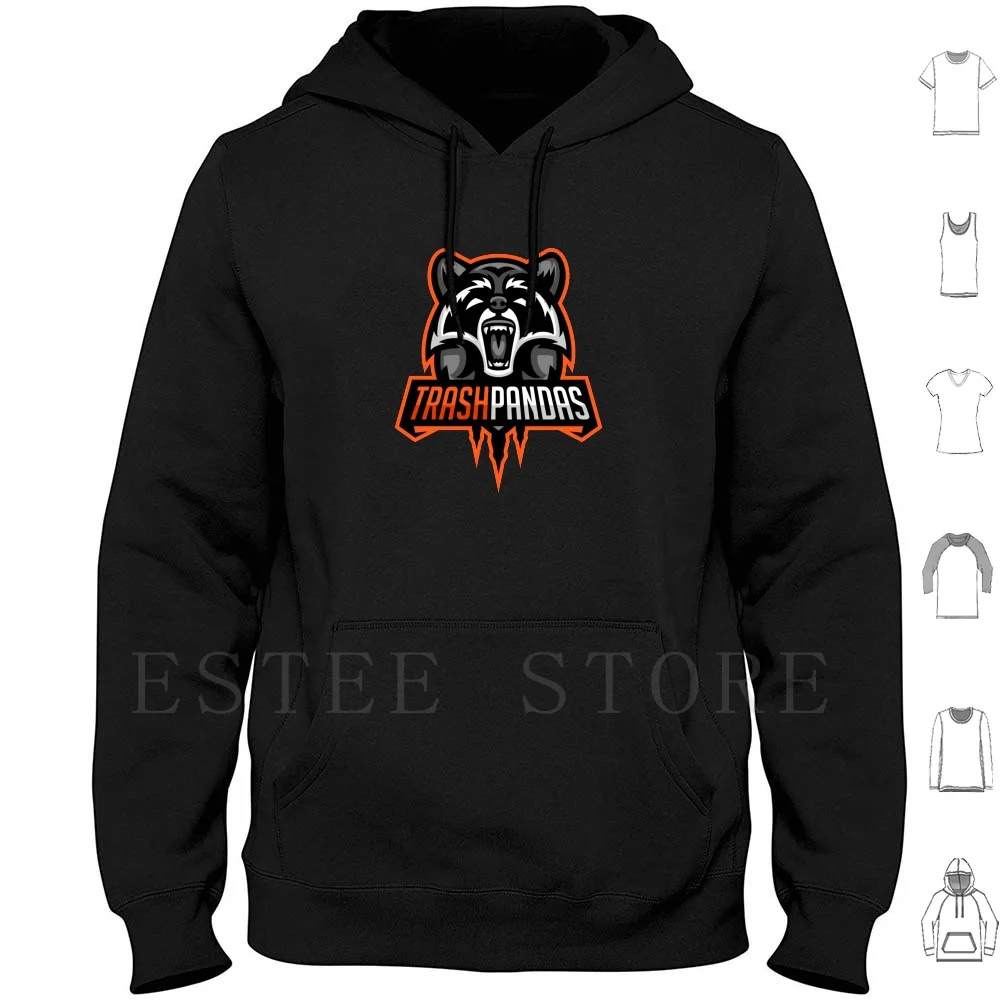 

Team Trash Pandas Hoodies Long Sleeve Sports Parody Raccoon Trash Panda Vector Animal Forest Cute Football Soccer