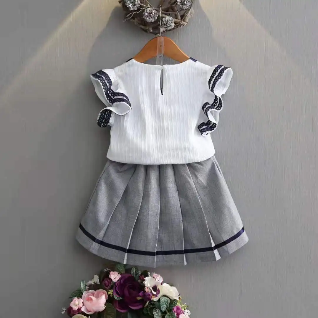 Детский костюм с коротким рукавом для девочек новинка 2020 летняя детская