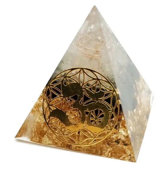 

Orgonite Auras High Frequency Energy Pyramid Transit Grows Change Fortune Field Yoga Meditation Gold Decoration Gift
