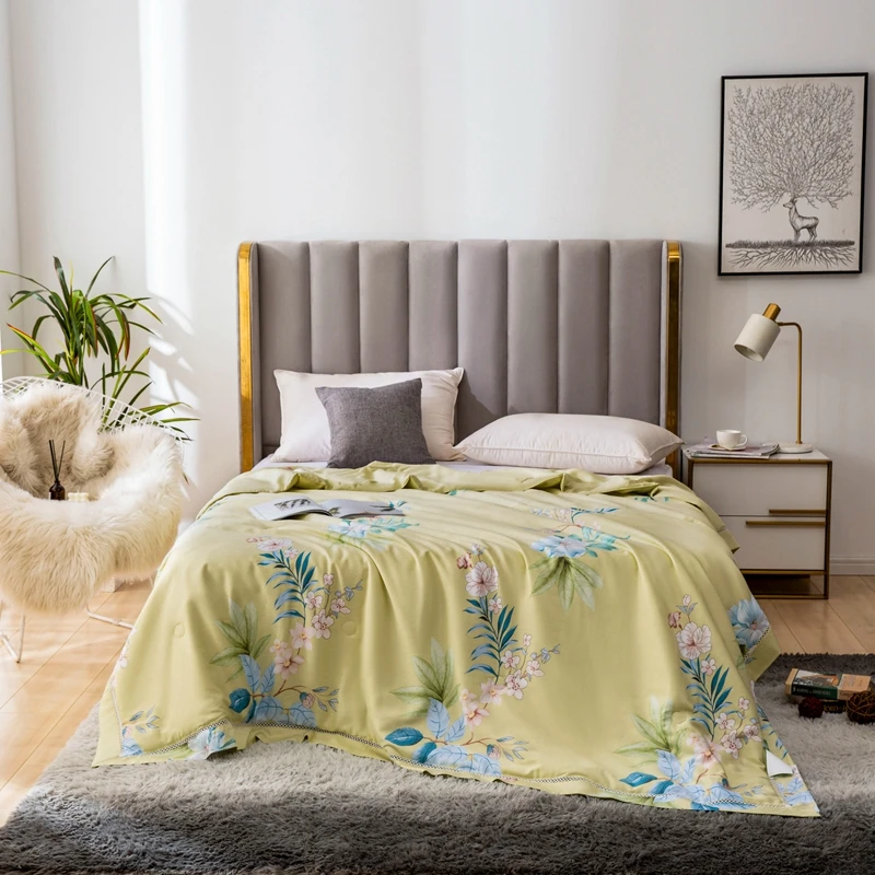 للبيع لحاف من الدانتيل المخرم ، لحاف ايوسل 40S ، بطانية روسية مفردة 2021x150 ، لحاف ناعم بنمط رعوي مثلج ، للصيف ، 200