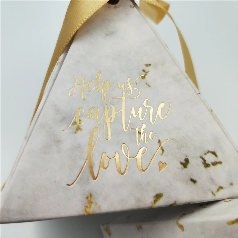 Треугольная пирамида Подарочная коробка свадебные сувениры и подарки конфетная