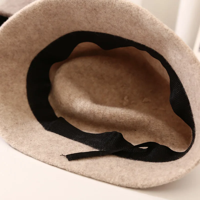 bucket hat women wool warm autumn winter women hat solid outdoor casual white yellow black fisherman fishing hats women hats new