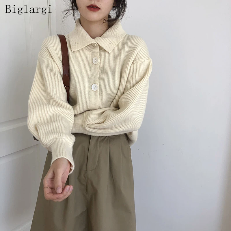 

Spring Autumn Knitted Cardigan Sweater Women Striped Vintage Blusa Ladies Casual Tops Korean Womens Cardigans Sweaters New 2021