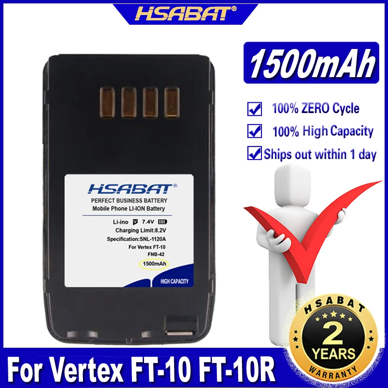 Аккумулятор HSABAT FNB 41 42 1500 мАч для Vertex FT 10 10R 40 40R 50 50R VXA 100 YAESU|Цифровые аккумуляторы| |