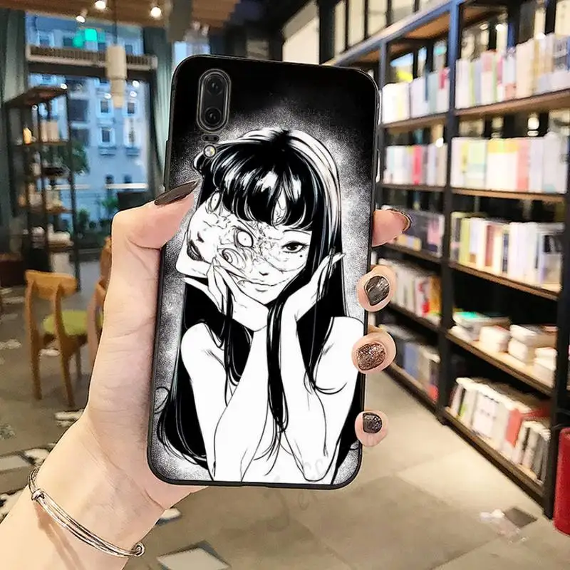 

Junji Ito Tees Horror comic high quality luxury shell Phone Case For Huawei honor Mate P 10 20 30 40 Pro 10i 9 10 20 8 x Lite