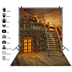 Фон для фотосъемки с изображением старой винтажной древесины старые книжные полки свечи гранж интерьер комнаты Decro