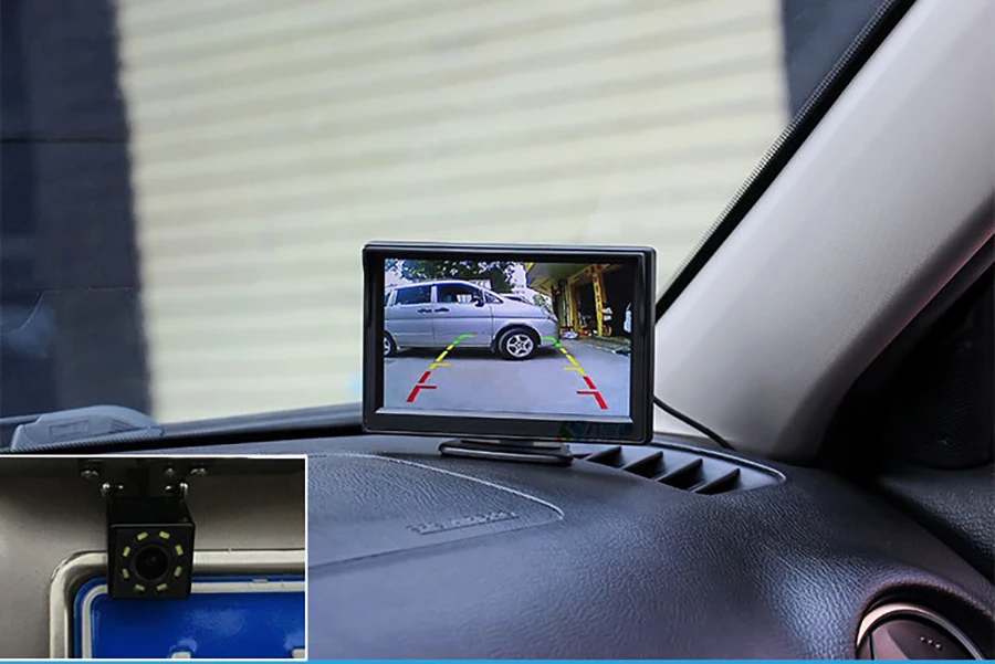 E-ACE, 4,3 дюймов, автомобильный монитор, TFT lcd дисплей, камера заднего вида, парковочная система для камеры заднего вида, HD цифровой цвет