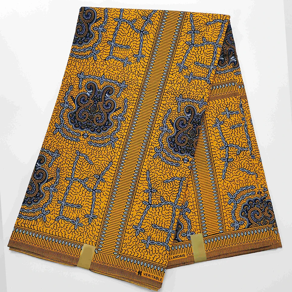 

6 Yards Mitex Wax Print/ African Fabrics Kitenge/Pagnes/Tissues Africain/ Lapa/Chitenge HS-82