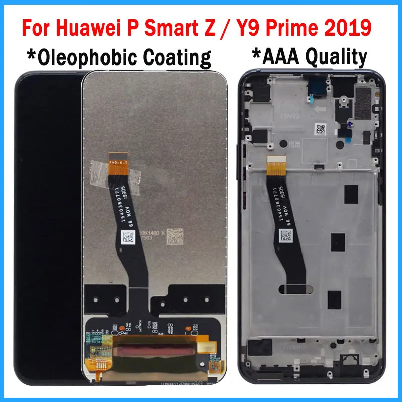 ЖК дисплей с дигитайзером сенсорного экрана для Huawei P Smart Z/ Y9 Prime 2019 6 59 дюйма