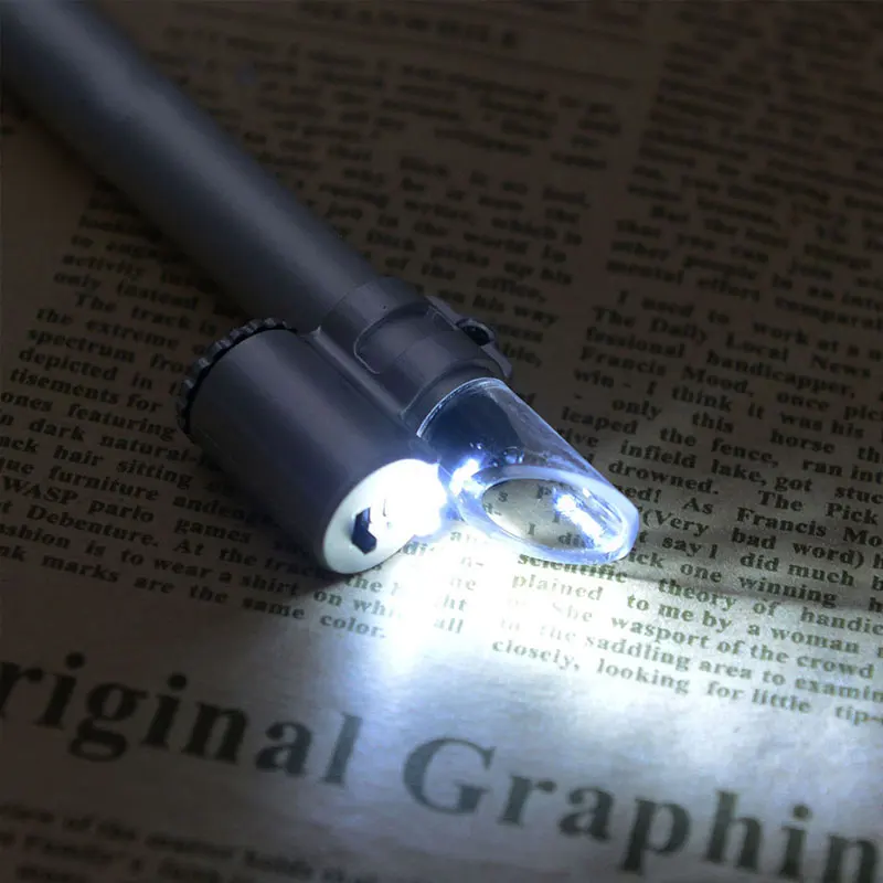 50 Мощный светодиодный ручной микроскоп для чтения портативное увеличительное
